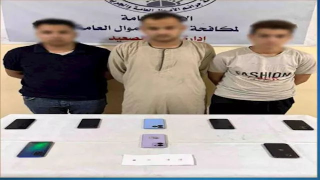 المتهمين + المضبوطات 