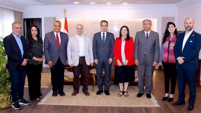 لقاء أمين المصري الديمقراطي برئيس الوطنية للإعلام