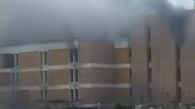 جامعة قناة السويس تكشف تفاصيل حريق المستشفى الجامع