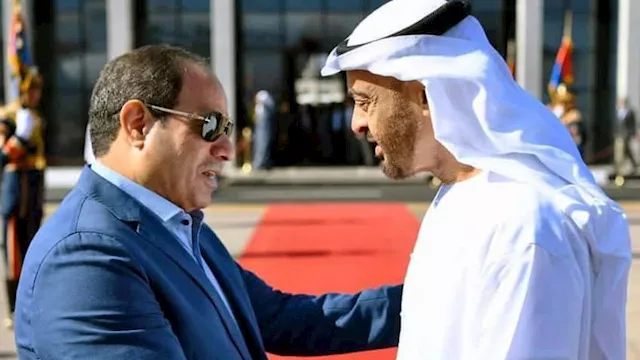 الشيخ محمد بن زايد والرئيس السيسي