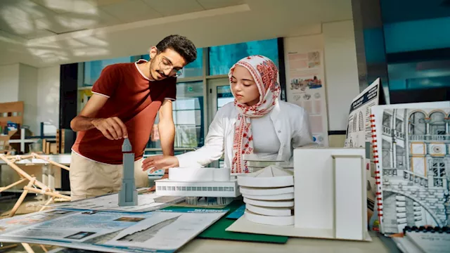 ماكيت لمشروع نفذه طلاب برنامج العمارة الرقمية