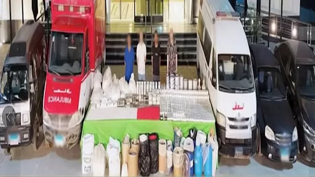 التشكيل العصابي والمضبوطات