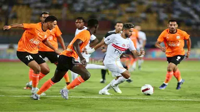 لقطات من مباراة الزمالك وفاركو