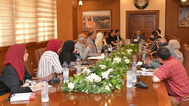 اللواء محب حبشي خلال الإجتماع