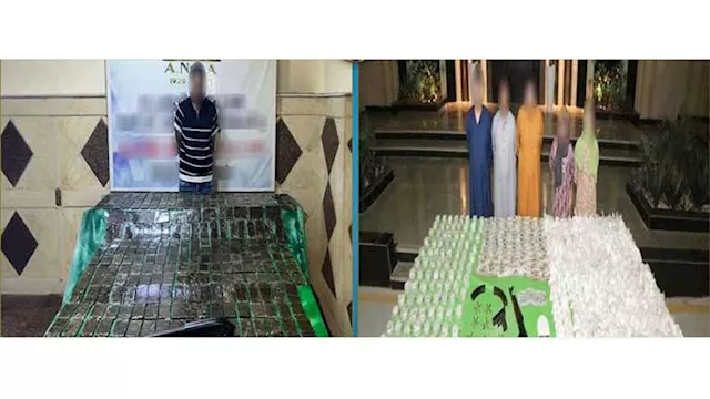 المتهمين + المضبوطات 