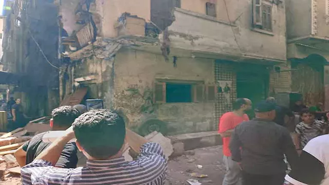 سقوط جزء من منزل-أرشيفية