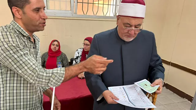 الشيخ خالد الجندي في لجان الانتخابات