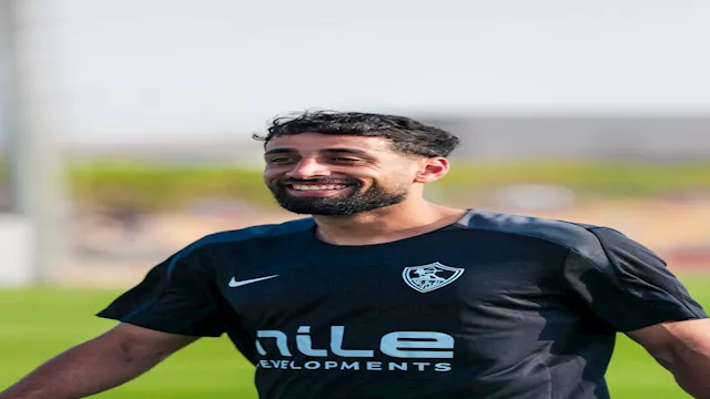 عدي الدباغ في أول مران مع الزمالك 
