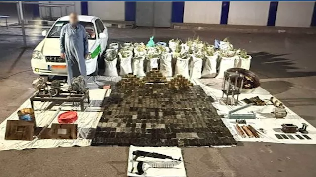 المتهم + المضبوطات 