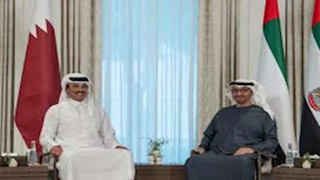 أمير قطر ورئيس الإمارات