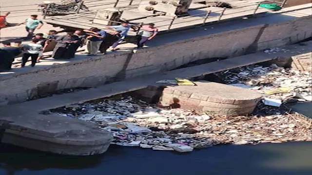 العثور على جثة غريق فى ترعة نجع حمادي بسوهاج