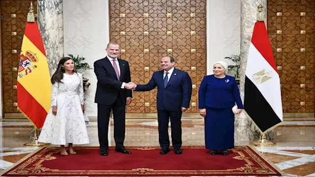 ملك إسبانيا  والرئيس السيسي
