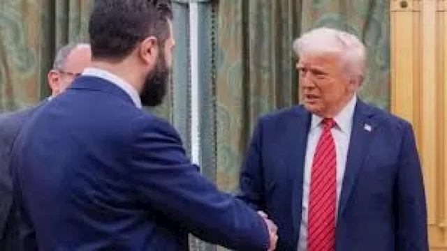 دونالد ترامب وأحمد الشرع