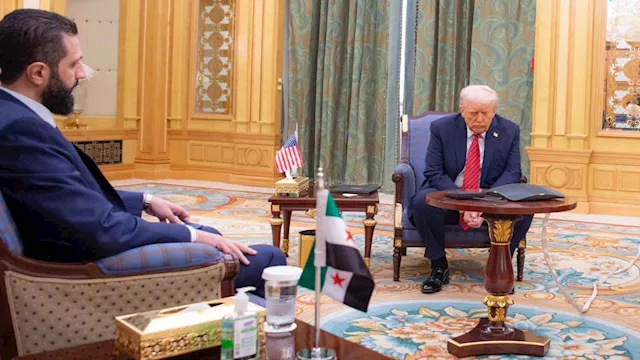 دونالد ترامب وأحمد الشرع