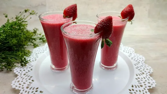 عصير الفراولة