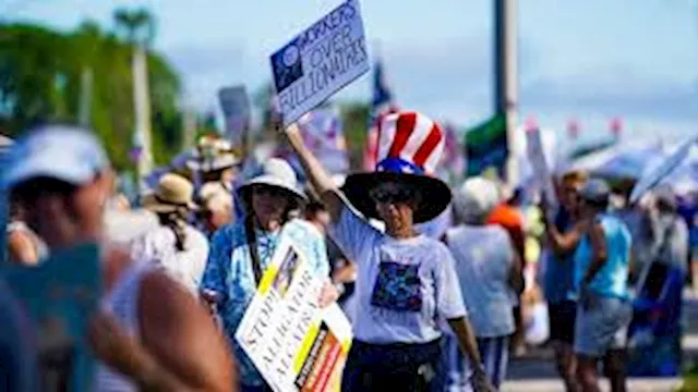 الأمريكيين يتظاهرون في عيد العمال ضد ترامب