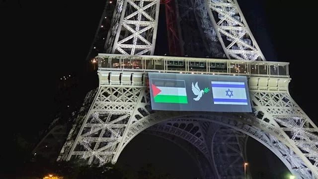 العلمين الفلسطيني والإسرائيلي