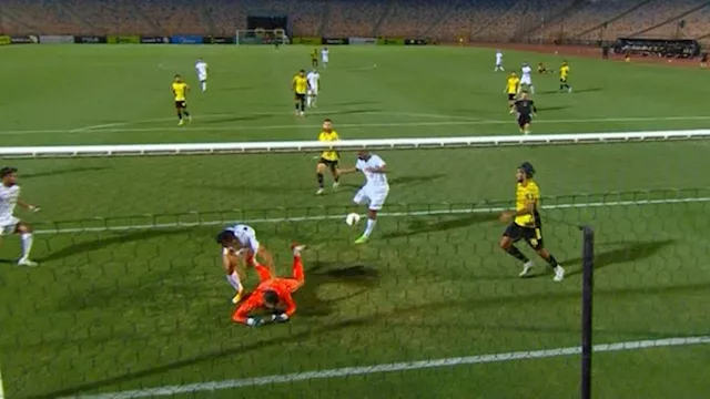 خلال مباراة وادي دجلة والبنك الاهلي (1)