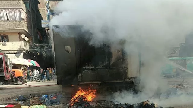 السيطرة على حريق بكابينة كهرباء في منطقة أم بيومي