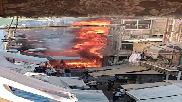 حريق عقار - أرشيفية