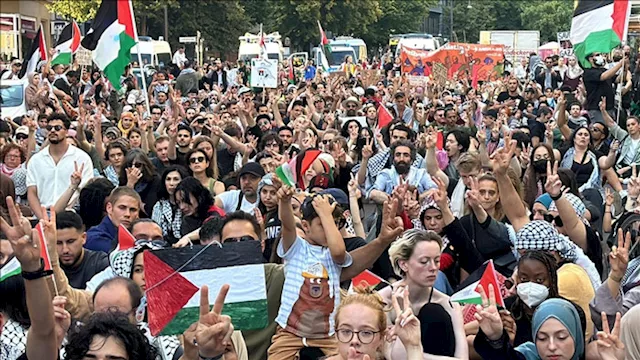 احتجاجات بالعاصمة الألمانية تضامنا مع غزة