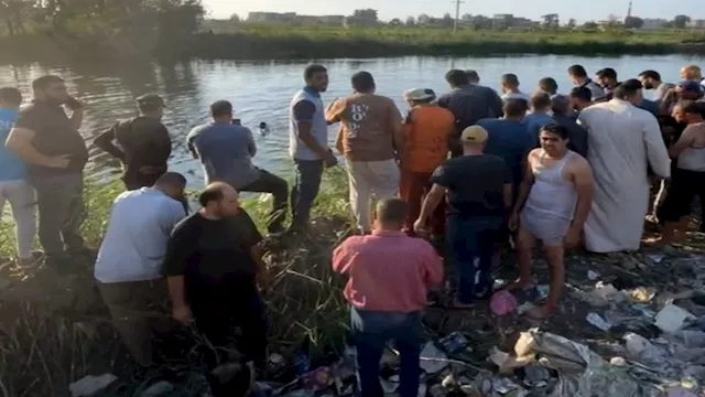 حادث إنقلاب سيارة ملاكي بمصرف