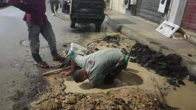 بعد إصلاح كسر بخط رئيسي.. عودة المياه إلى طور سينا
