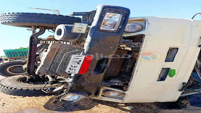 حادث انقلاب سيارة