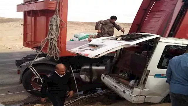 حادث الطريق الصحراوي الشرقي بالمنيا