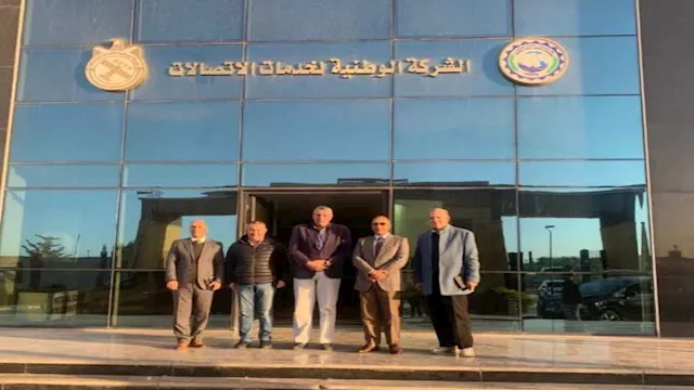 زيارة نائب محافظ المنيا للشركة الوطنية للاتصالات