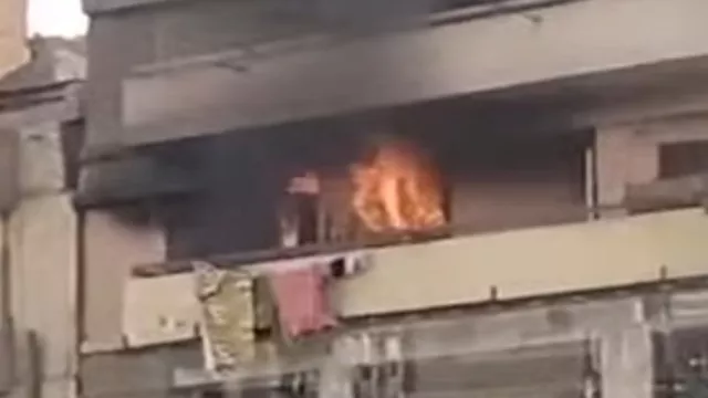 ماس كهربائي يتسبب في حريق شقة سكنية بالفيوم