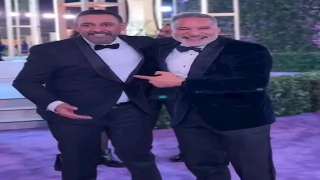 عمرو مصطفى وباسم يوسف في حفل جوي أووردز