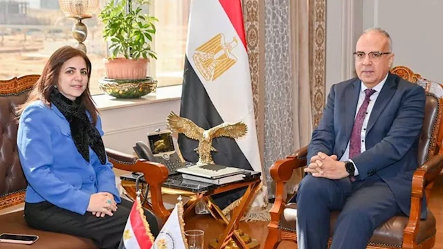 لقاء الدكتور هاني سويلم بالسفيرة نيرمين الظواهري