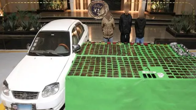 المتهمين والمضبوطات