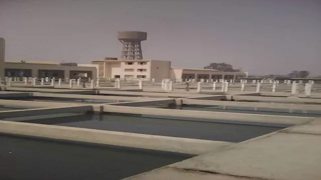 محطة مياه الشرب أحد مصادر مياه الشرب النقية بالفيو