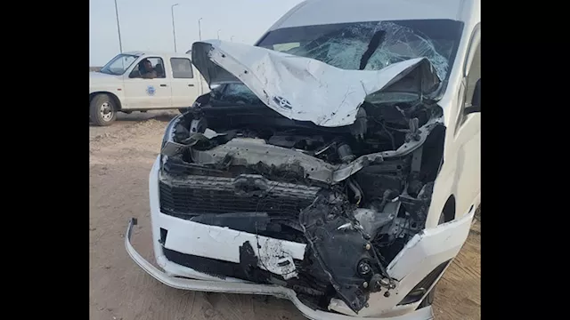 مقدمة السيارة تهشمت في الحادث