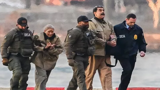 الرئيس الفنزويلي وزوجته