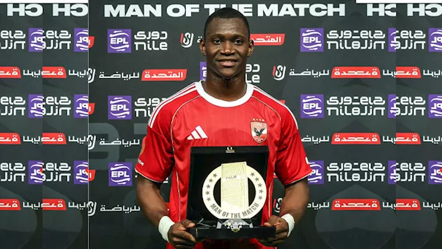 أليو ديانج رجل مباراة الأهلي والإسماعيلي