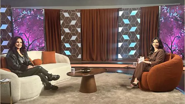 الفنانة أمل رزق من كواليس البرنامج