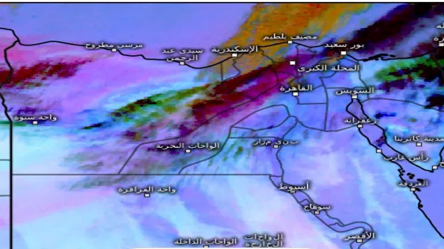 انخفاض الرؤية الأفقية في القاهرة بسبب الرمال المث