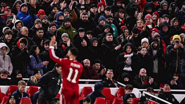 محمد صلاح في مباراة ليفربول وبرايتون