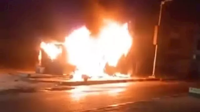 حريق كرفانات الإشراف