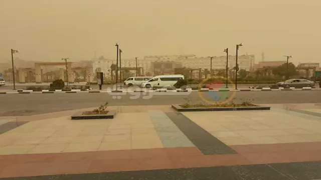 انعدام الرؤية بسبب العاصفة الترابية