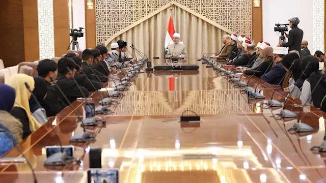 المفتي يستقبل وفدًا من جامعة العلوم الإسلامية بمال