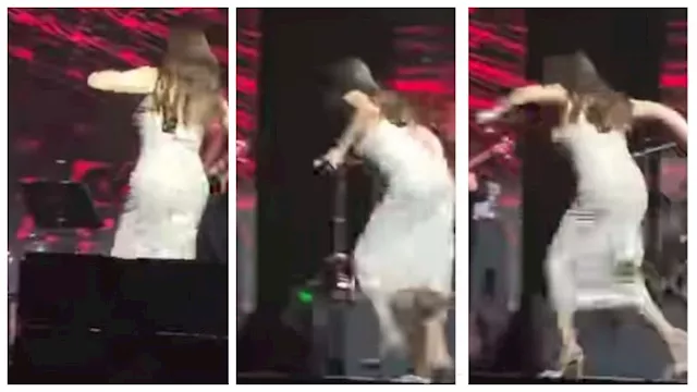 إليسا تتعرض لموقف محرج على المسرح بحفلها في الإمار