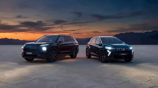 الإصدار الأسود من ميتسوبيشي ASX وأوتلاندر 