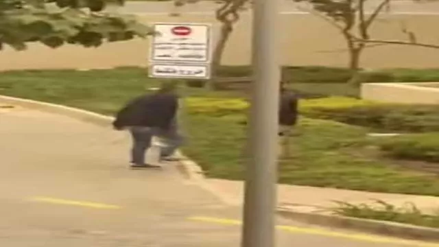 اعتداء شخص على فرد أمن داخل أحد الكمبوندات السكنية