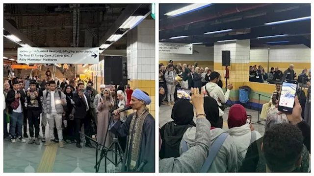 أجواء رمضانية مميزة داخل محطة ناصر بالخط الأخضر ال