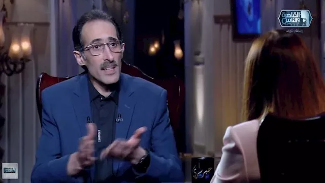 مجدي الجلاد خلال لقائه مع الإعلامية أسما إبراهيم ف