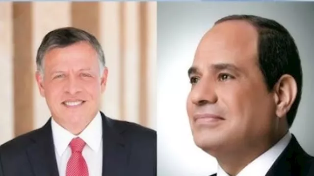 السيسي يجري اتصالا بملك الأردن
